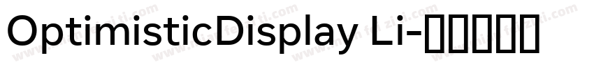 OptimisticDisplay Li字体转换